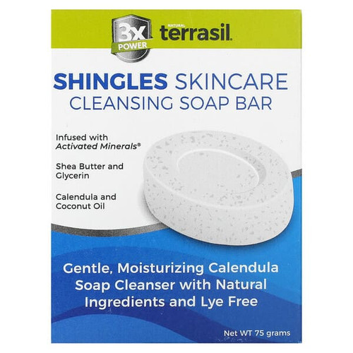 <img alt="Terrasil, Shingles Skincare Cleaning Soap Bar, 75 g" title="Terrasil, Shingles Skincare Cleaning Soap Bar, 75 g,850031804401"