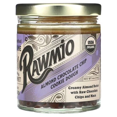 <img alt="Rawmio, Almond Chocolate Chip Cookie Dough, 6 oz (170 g)" title="Rawmio, Almond Chocolate Chip Cookie Dough, 6 oz (170 g),850018464017"