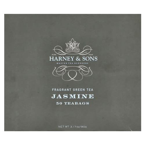 <img alt="Harney & Sons, Fragrant Green Tea, Jasmine, 50 Teabags, 3.17 oz (90 g)" title="Harney & Sons, Fragrant Green Tea, Jasmine, 50 Teabags, 3.17 oz (90 g),636046101281"