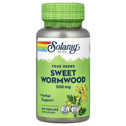 <img alt="Solaray, True Herbs, Sweet Wormwood, 300 mg, 100 VegCaps" title="Solaray, True Herbs, Sweet Wormwood, 300 mg, 100 VegCaps,076280658095"