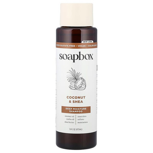 <img alt="Soapbox, Coconut & Shea, Deep Moisture Shampoo , 16 fl oz (473 ml)" title="Soapbox, Coconut & Shea, Deep Moisture Shampoo , 16 fl oz (473 ml),854365006692"