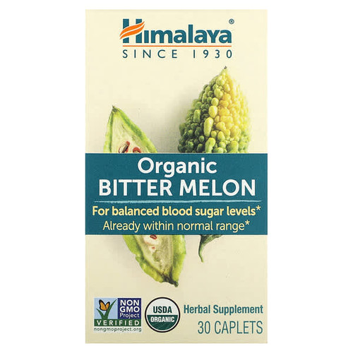 <img alt="Himalaya, Organic Bitter Melon, 30 Caplets" title="Himalaya, Organic Bitter Melon, 30 Caplets,605069062824"