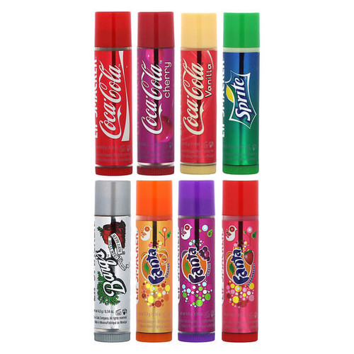 <img alt="Lip Smacker, Coca-Cola, Lip Balm, Assorted, 8 Pack, 0.14 oz (4 g) Each" title="Lip Smacker, Coca-Cola, Lip Balm, Assorted, 8 Pack, 0.14 oz (4 g) Each,050051313000"
