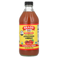 <img alt="Bragg, Organic Apple Cider Vinegar With The Mother, Cranberry Apple, 16 fl oz (473 ml)" title="Bragg, Organic Apple Cider Vinegar With The Mother, Cranberry Apple, 16 fl oz (473 ml),074305017162"