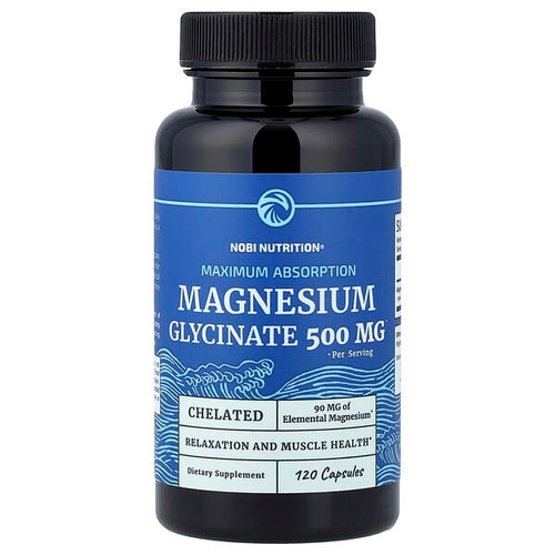 <img alt="Nobi Nutrition, Magnesium Glycinate, Maximum Absorption, 120 Capsules (250 mg per Capsule)" title="Nobi Nutrition, Magnesium Glycinate, Maximum Absorption, 120 Capsules (250 mg per Capsule),850018274883"