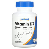 <img alt="Nutricost, Vitamin D3, 1,000 IU, 240 Softgels" title="Nutricost, Vitamin D3, 1,000 IU, 240 Softgels,810014674421"