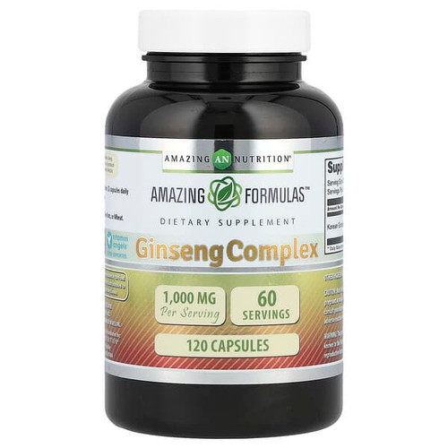 <img alt="Amazing Nutrition, Ginseng Complex, 120 Capsules (500 mg per Capsule)" title="Amazing Nutrition, Ginseng Complex, 120 Capsules (500 mg per Capsule),810180024464"