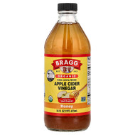 <img alt="Bragg, Organic Apple Cider Vinegar With The Mother, Honey, 16 fl oz (473 ml)" title="Bragg, Organic Apple Cider Vinegar With The Mother, Honey, 16 fl oz (473 ml),074305013164"