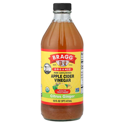 <img alt="Bragg, Organic Apple Cider Vinegar with The Mother, Citrus Ginger, 16 fl oz (473 ml)" title="Bragg, Organic Apple Cider Vinegar with The Mother, Citrus Ginger, 16 fl oz (473 ml),074305016165"