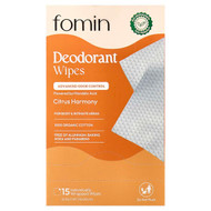 <img alt="fomin, Deodorant Wipes, Citrus Harmony, 15 Individually Wrapped Wipes" title="fomin, Deodorant Wipes, Citrus Harmony, 15 Individually Wrapped Wipes,860011442738"