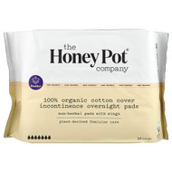 <img alt="The Honey Pot Company, Non-Herbal Cotton Pads With Wings, Organic Incontinence Overnight , 16 Count" title="The Honey Pot Company, Non-Herbal Cotton Pads With Wings, Organic Incontinence Overnight , 16 Count,851669008841"