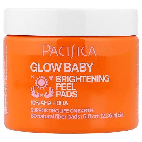 <img alt="Pacifica, Glow Baby, Brightening Peel Pads, 60 Pads" title="Pacifica, Glow Baby, Brightening Peel Pads, 60 Pads,687735305015"
