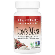 <img alt="Planetary Herbals, Lions Mane, 30 Vegan Capsules (500 mg per Capsule)" title="Planetary Herbals, Lions Mane, 30 Vegan Capsules (500 mg per Capsule),021078107798"