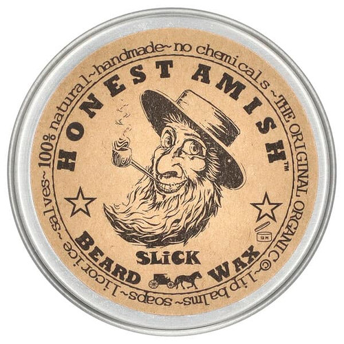 <img alt="Honest Amish, Slick Beard Wax, 2 oz (60 ml)" title="Honest Amish, Slick Beard Wax, 2 oz (60 ml),850016005014"