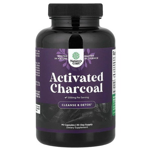 <img alt="Natures Craft, Activated Charcoal, 90 Capsules (400 mg per Capsule)" title="Natures Craft, Activated Charcoal, 90 Capsules (400 mg per Capsule),850047947475"