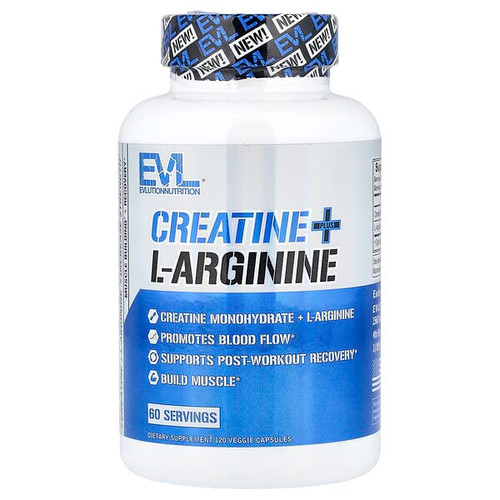 <img alt="EVLution Nutrition, Creatine Plus L-Arginine, 120 Veggie Capsules" title="EVLution Nutrition, Creatine Plus L-Arginine, 120 Veggie Capsules,810167100723"
