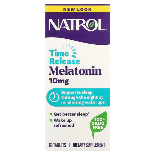 <img alt="Natrol, Melatonin, Time Release, 10 mg, 60 Tablets" title="Natrol, Melatonin, Time Release, 10 mg, 60 Tablets,047469059644"