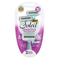 <img alt="BIC, Soleil Sensitive Advanced, Disposable Razors, 2 Razors" title="BIC, Soleil Sensitive Advanced, Disposable Razors, 2 Razors,070330743274"