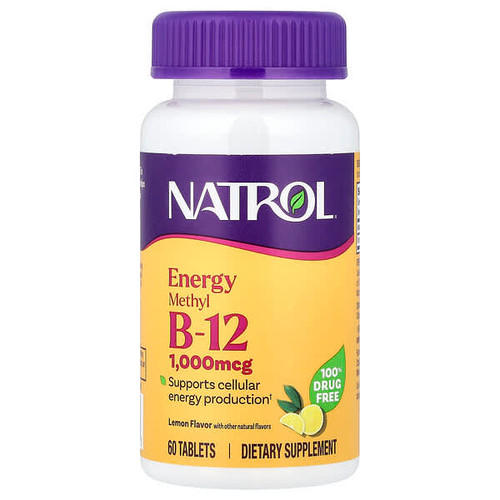<img alt="Natrol, Methyl B12, Lemon, 1,000 mcg, 60 Tablets" title="Natrol, Methyl B12, Lemon, 1,000 mcg, 60 Tablets,047469085612"