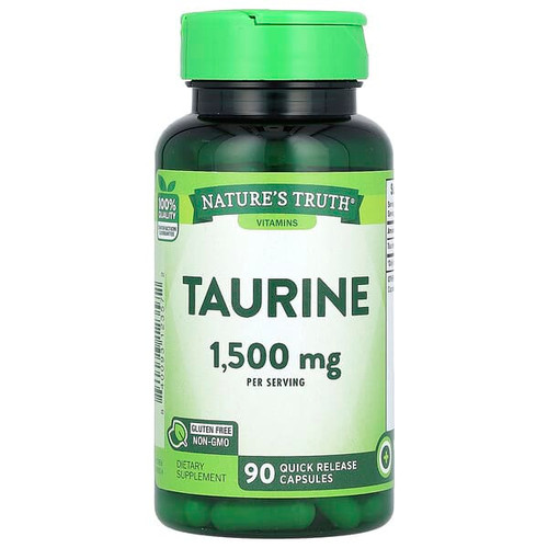 <img alt="Natures Truth, Vitamins, Taurine, 90 Quick Release Capsules (500 mg per Capsule)" title="Natures Truth, Vitamins, Taurine, 90 Quick Release Capsules (500 mg per Capsule),840093123572"
