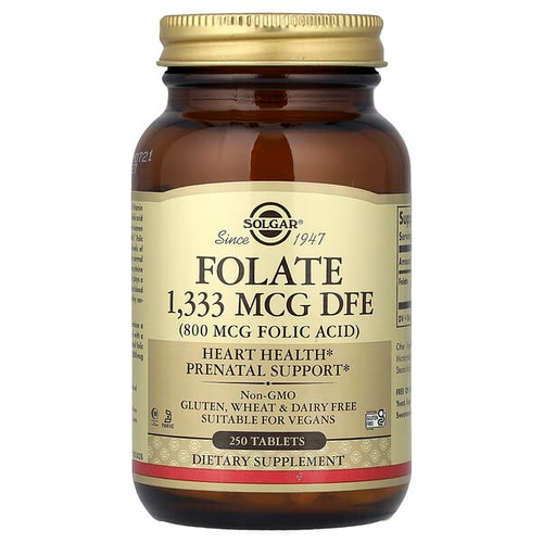 <img alt="Solgar, Folate, 1,333 mcg DFE, 250 Tablets" title="Solgar, Folate, 1,333 mcg DFE, 250 Tablets,033984011014"