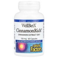 <img alt="Natural Factors, WellBetX, CinnamonRich, 150 mg, 60 Capsules" title="Natural Factors, WellBetX, CinnamonRich, 150 mg, 60 Capsules,068958035901"