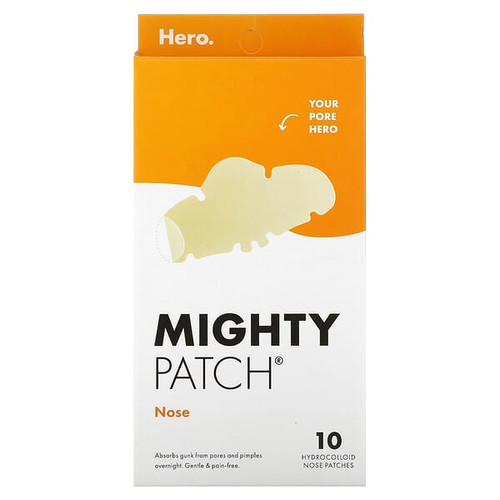 <img alt="Hero Cosmetics, Mighty Patch Nose, 10 Hydrocolloid Patches" title="Hero Cosmetics, Mighty Patch Nose, 10 Hydrocolloid Patches,850007468446"