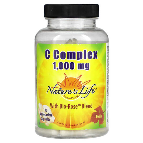 <img alt="Natures Life, C Complex, 1,000 mg, 100 Vegetarian Capsules" title="Natures Life, C Complex, 1,000 mg, 100 Vegetarian Capsules,040647003217"