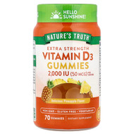 <img alt="Natures Truth, Vitamin D3, Delicious Pineapple, 70 Gummies ( 25 mcg (1,000 IU) per Gummy)" title="Natures Truth, Vitamin D3, Delicious Pineapple, 70 Gummies ( 25 mcg (1,000 IU) per Gummy),840093115263"