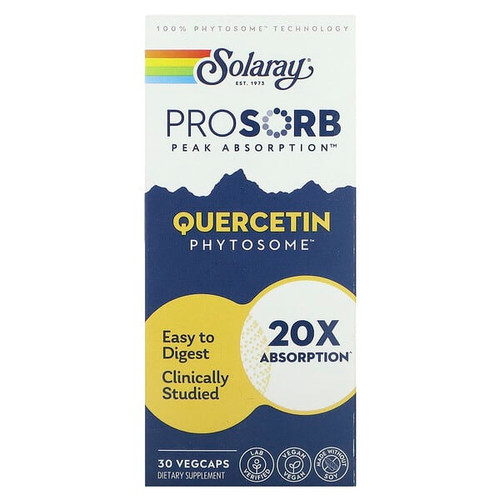 <img alt="Solaray, Quercetin Phytosome, 250 mg, 30 VegCaps" title="Solaray, Quercetin Phytosome, 250 mg, 30 VegCaps,076280577860"
