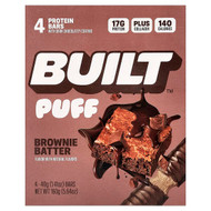 <img alt="Built, Puff, Protein Bars, Brownie Batter, 4 Bars, 1.41 oz (40 g) Each" title="Built, Puff, Protein Bars, Brownie Batter, 4 Bars, 1.41 oz (40 g) Each,840229303809"