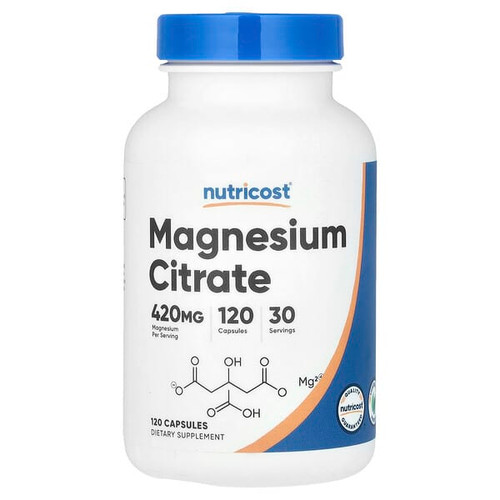 <img alt="Nutricost, Magnesium Citrate, 120 Capsules (105 mg per Capsule)" title="Nutricost, Magnesium Citrate, 120 Capsules (105 mg per Capsule),810014671895"