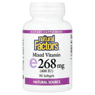 <img alt="Natural Factors, Mixed Vitamin E, 268 mg (400 IU), 90 Softgels" title="Natural Factors, Mixed Vitamin E, 268 mg (400 IU), 90 Softgels,068958014210"