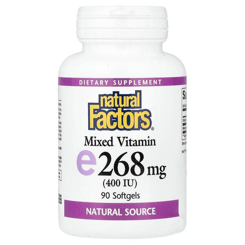 <img alt="Natural Factors, Mixed Vitamin E, 268 mg (400 IU), 90 Softgels" title="Natural Factors, Mixed Vitamin E, 268 mg (400 IU), 90 Softgels,068958014210"