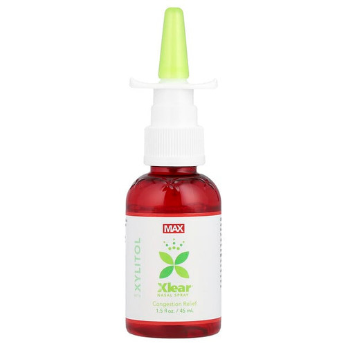 <img alt="Xlear, Natural Saline, Nasal Spray with Xylitol, Maximum Relief, 1.5 fl oz (45 ml)" title="Xlear, Natural Saline, Nasal Spray with Xylitol, Maximum Relief, 1.5 fl oz (45 ml),700596000193"