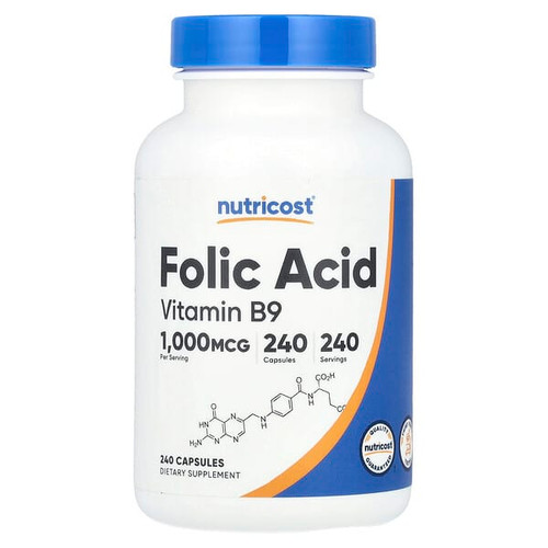 <img alt="Nutricost, Folic Acid, 1,000 mcg, 240 Capsules" title="Nutricost, Folic Acid, 1,000 mcg, 240 Capsules,810014679228"