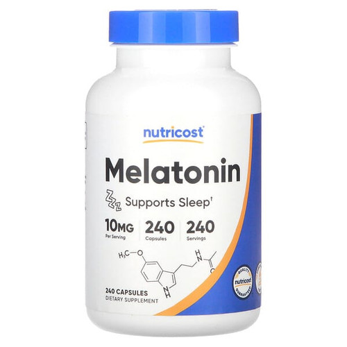 <img alt="Nutricost, Melatonin, 10 mg, 240 Capsules" title="Nutricost, Melatonin, 10 mg, 240 Capsules,810014675787"
