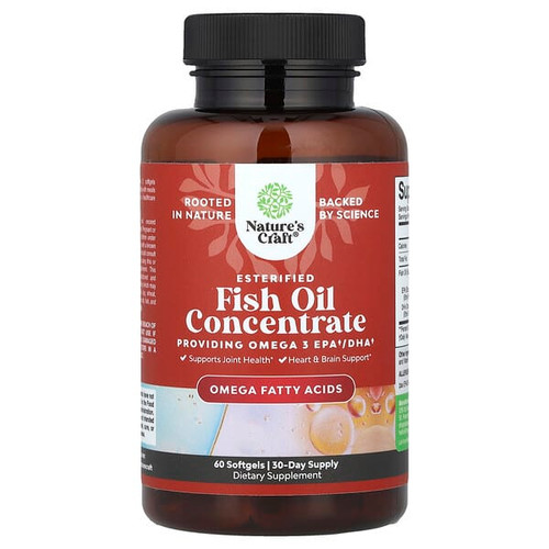 <img alt="Natures Craft, Fish Oil Concentrate, 60 Softgels" title="Natures Craft, Fish Oil Concentrate, 60 Softgels,793611599468"