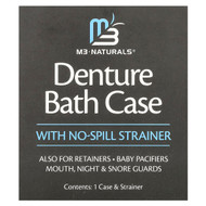 <img alt="M3, Denture Bath Case with No Spill Strainer, 1 Set" title="M3, Denture Bath Case with No Spill Strainer, 1 Set,850021371333"