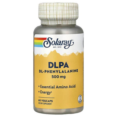 <img alt="Solaray, DLPA, 500 mg, 60 VegCaps" title="Solaray, DLPA, 500 mg, 60 VegCaps,076280048711"