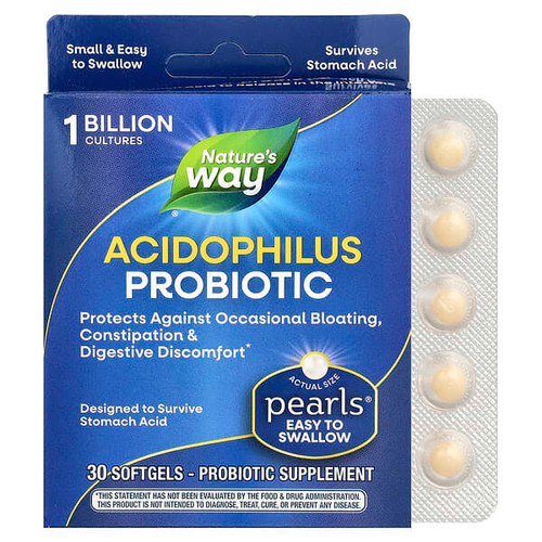 <img alt="Natures Way, Acidophilus Probiotic Pearls, 1 Billion CFU, 30 Softgels" title="Natures Way, Acidophilus Probiotic Pearls, 1 Billion CFU, 30 Softgels,763948042937"