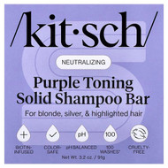 <img alt="Kitsch, Purple Toning Solid Shampoo Bar, For Blonde, Silver, & Highlighted Hair, Orange Blossom & Jasmine, 3.2 oz (91 g)" title="Kitsch, Purple Toning Solid Shampoo Bar, For Blonde, Silver, & Highlighted Hair, Orange Blossom & Jasmine, 3.2 oz (91 g),819677029838"
