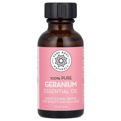 <img alt="Pure Body Naturals, 100% Pure Essential Oil, Geranium, 1 fl oz (30 ml)" title="Pure Body Naturals, 100% Pure Essential Oil, Geranium, 1 fl oz (30 ml),858416007423"