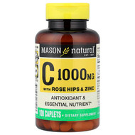 <img alt="Mason Natural, Vitamin C with Rose Hips & Zinc, 100 Caplets" title="Mason Natural, Vitamin C with Rose Hips & Zinc, 100 Caplets,311845181213"