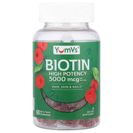 <img alt="YumVs, Biotin Gummies, High Potency, Berry, 60 Gummies (2,500 mcg per Gummy)" title="YumVs, Biotin Gummies, High Potency, Berry, 60 Gummies (2,500 mcg per Gummy),810048611416"
