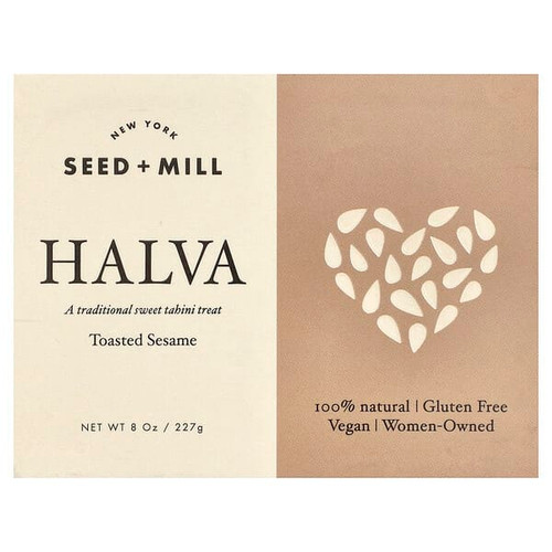 <img alt="Seed + Mill, Halva, Toasted Sesame, 8 oz (227 g)" title="Seed + Mill, Halva, Toasted Sesame, 8 oz (227 g),859921006727"