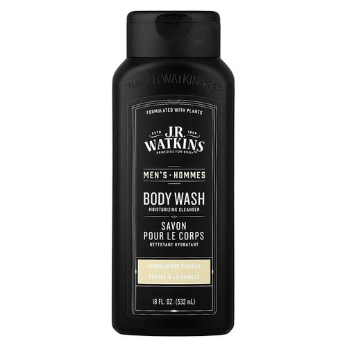 <img alt="J R Watkins, Mens Body Wash, Sandalwood Vanilla, 18 fl oz (532 ml)" title="J R Watkins, Mens Body Wash, Sandalwood Vanilla, 18 fl oz (532 ml),813724023725"