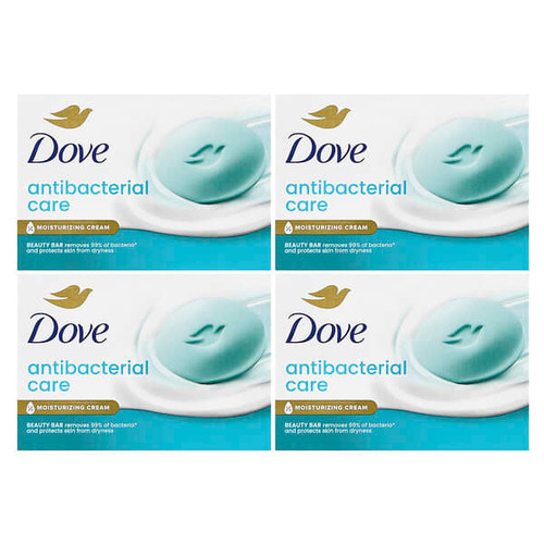 <img alt="Dove, Antibacterial Care Beauty Bar Soap, 4 Bars, 3.75 oz (106 g) Each" title="Dove, Antibacterial Care Beauty Bar Soap, 4 Bars, 3.75 oz (106 g) Each,011111025882"