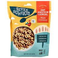 <img alt="Seven Sundays, Oat Protein Cereal, Maple Cinnamon, 8 oz (227 g)" title="Seven Sundays, Oat Protein Cereal, Maple Cinnamon, 8 oz (227 g),856088003903"