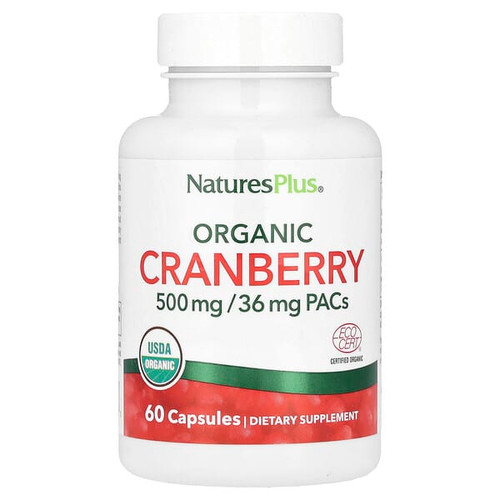 <img alt="NaturesPlus, Organic Cranberry, 60 Capsules (250 mg per Capsule)" title="NaturesPlus, Organic Cranberry, 60 Capsules (250 mg per Capsule),097467395183"